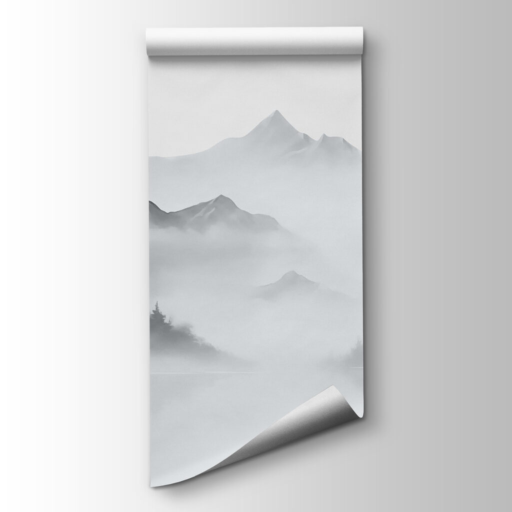 Lago entre la niebla — vista del producto