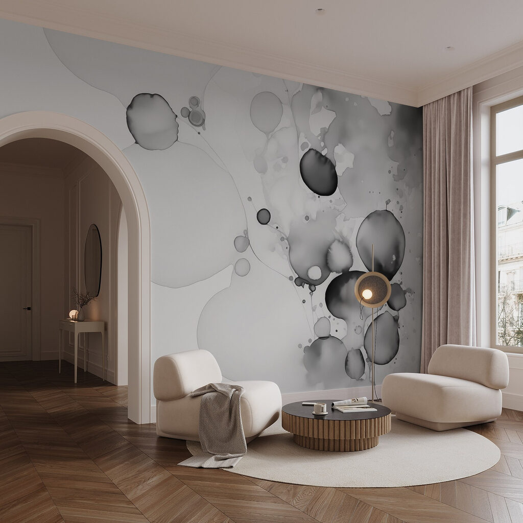 Círculos de tinta grises — interior 2