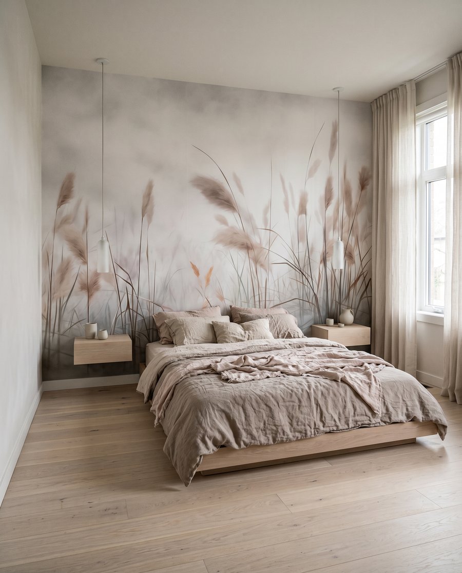 Plumeros marrones en niebla — interior 4