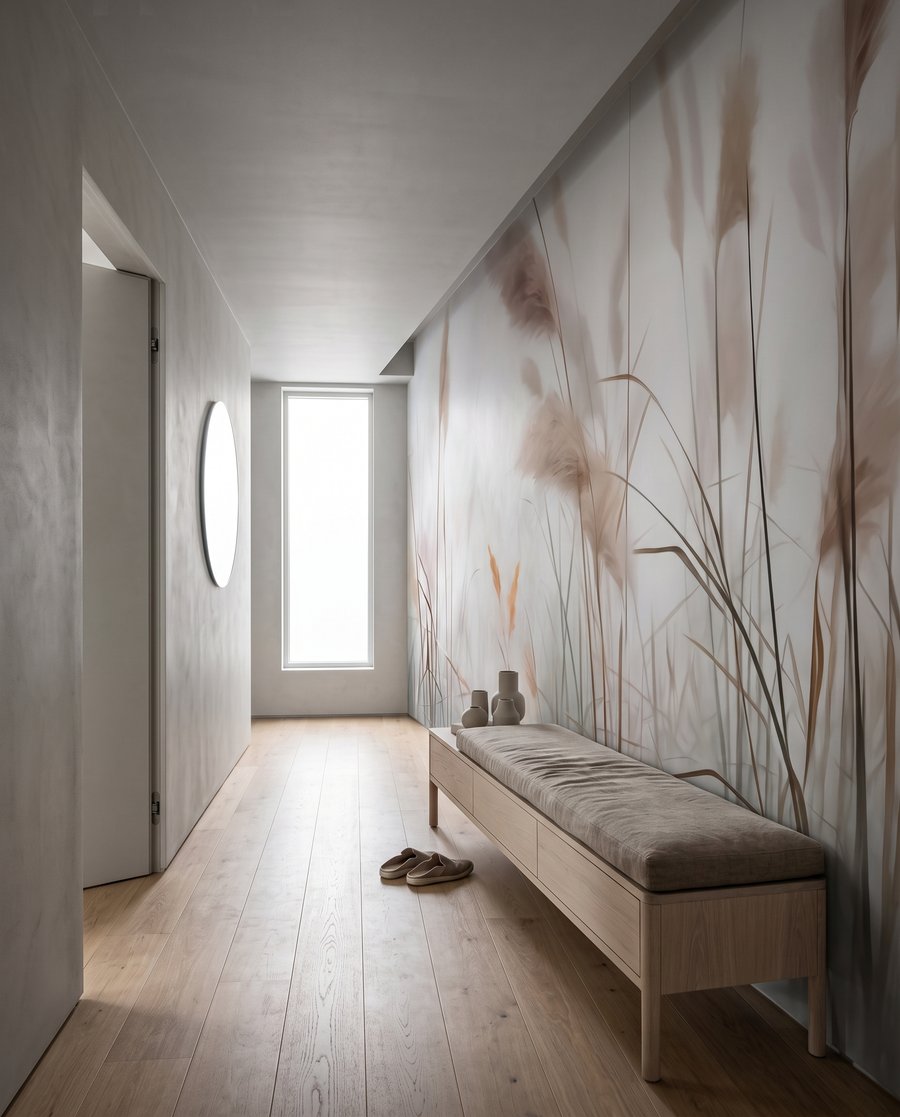 Plumeros marrones en niebla — interior 7