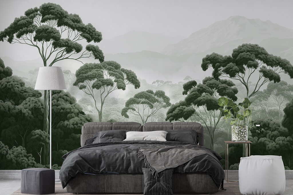 Copas altas sobre niebla — interior 1