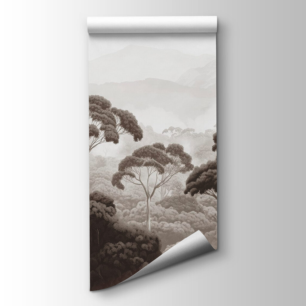 Copas altas sobre niebla — vista del producto