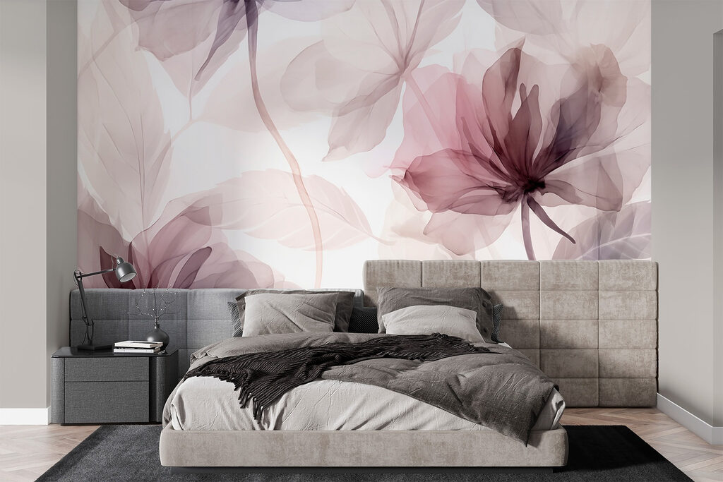 Flores en velos malva — interior 3
