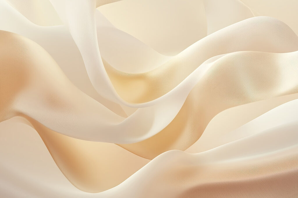 Pliegues color crema — diseño completo