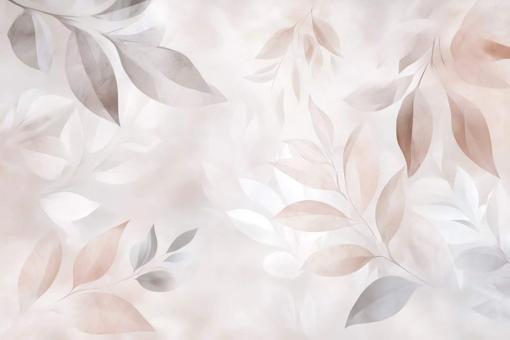 Hojas transparentes en abanico — diseño completo