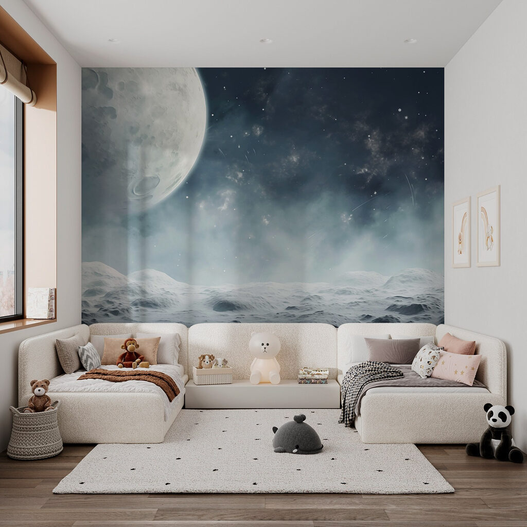 Luna sobre campo nevado — interior 2
