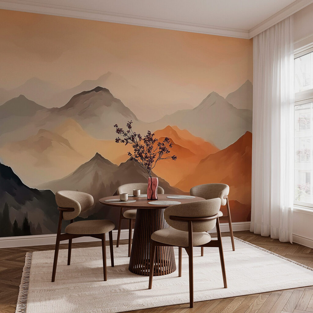Montañas al atardecer — interior 3