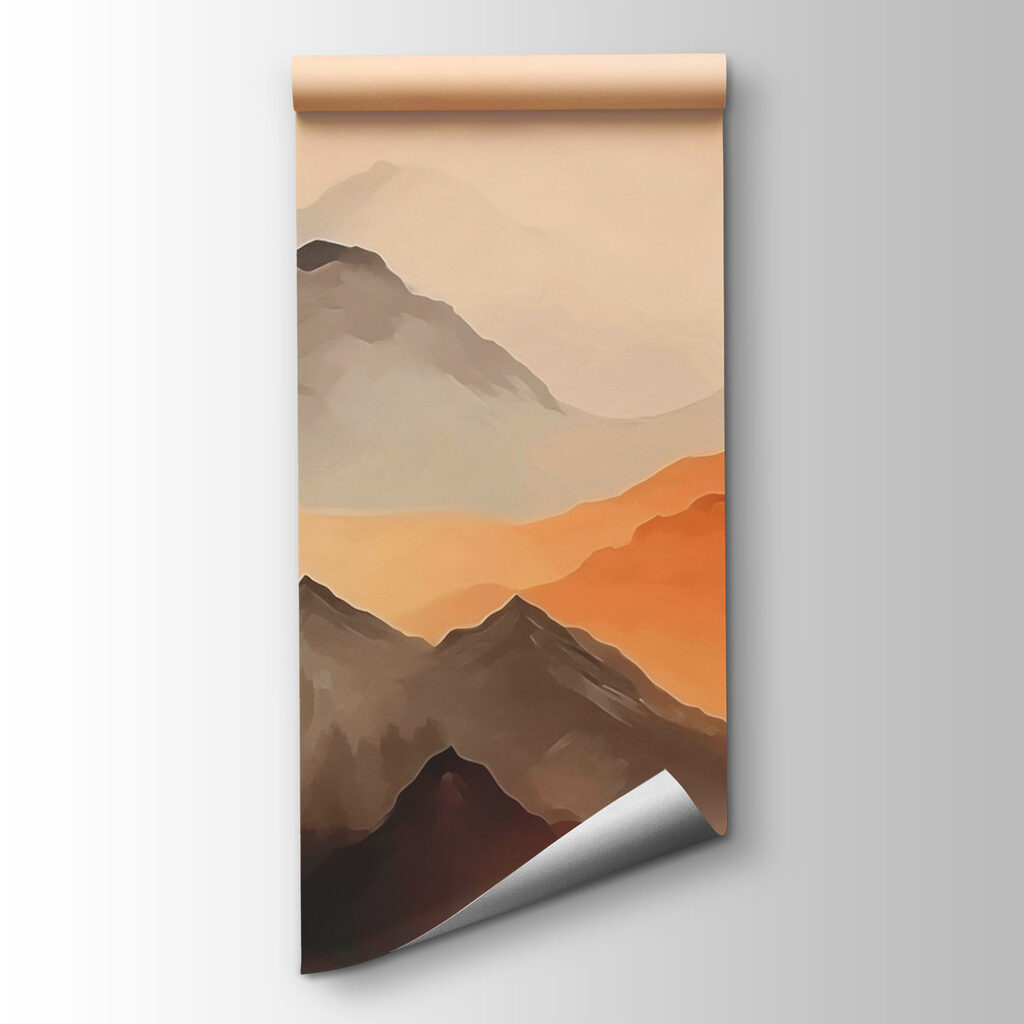 Montañas al atardecer — vista del producto