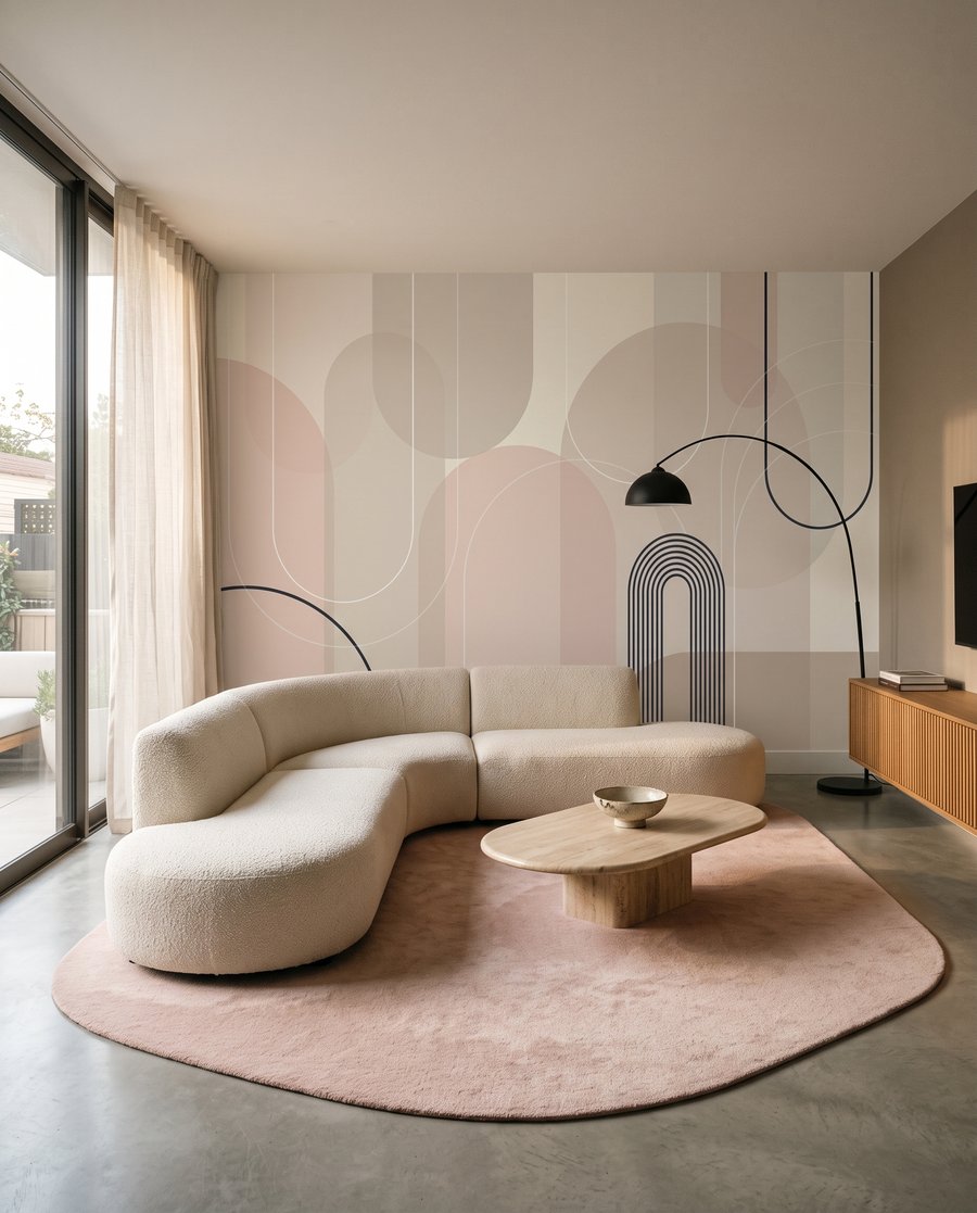 Arcos y círculos pastel — interior 4
