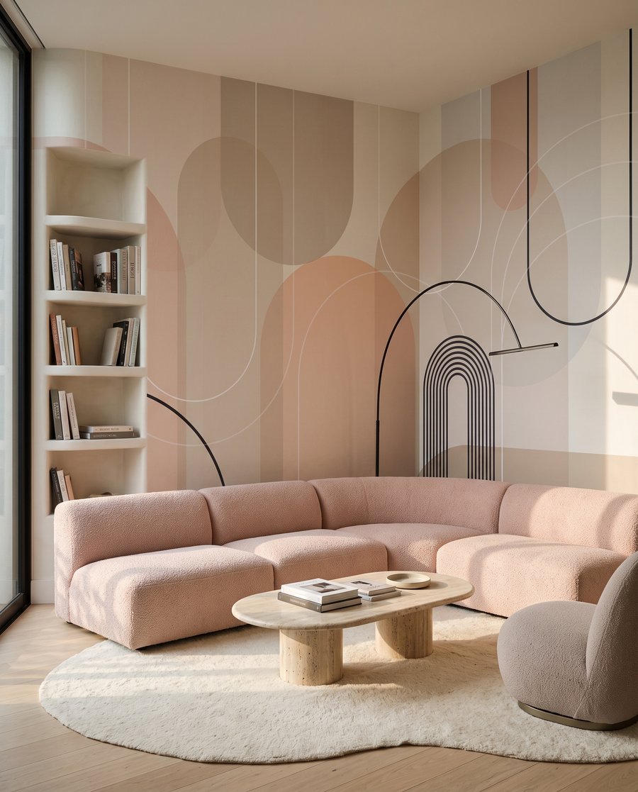 Arcos y círculos pastel — interior 5