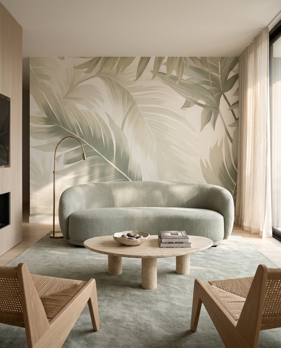 Hojas de palmera pálidas — interior 2