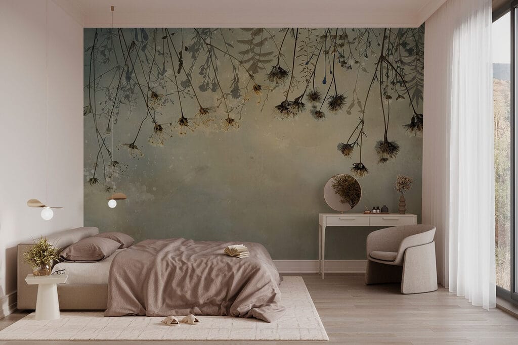 Tallos colgantes en dorado — interior 2