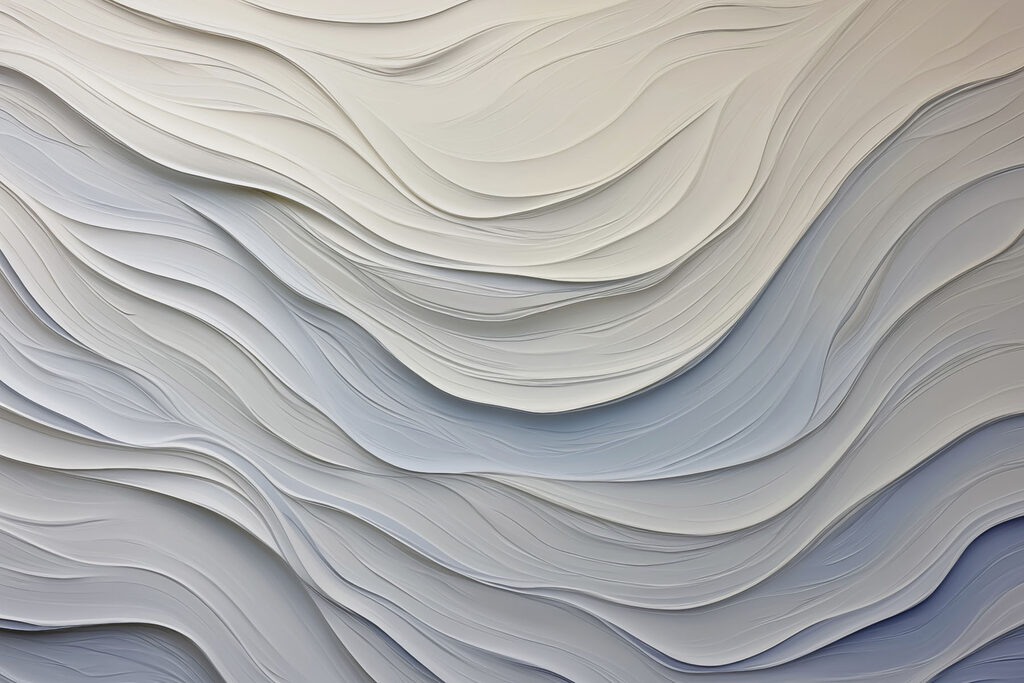 Ondas de capas blancas — diseño completo