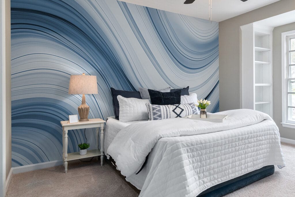 Bandas crema suaves en un interior