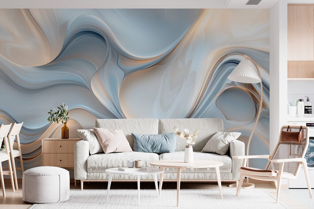 Azul con brillo dorado — interior 1