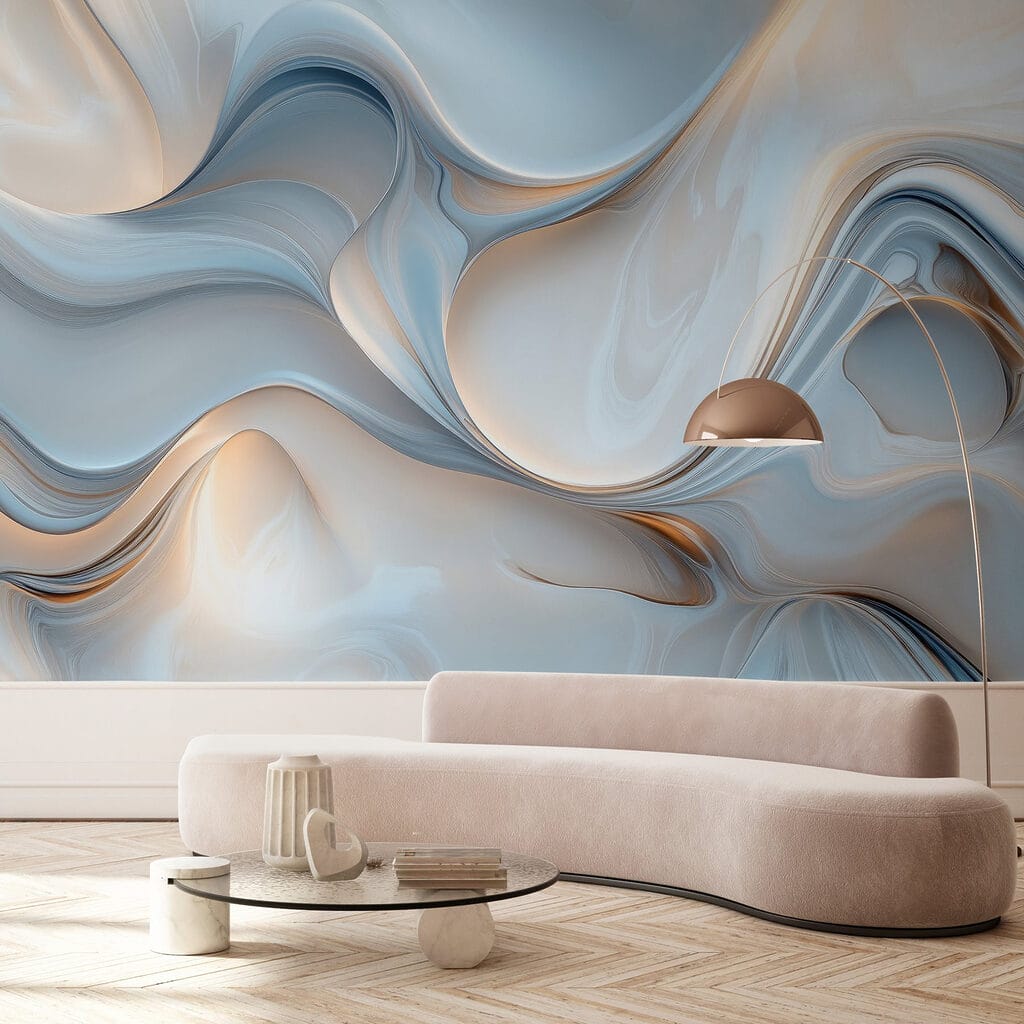 Azul con brillo dorado — interior 2
