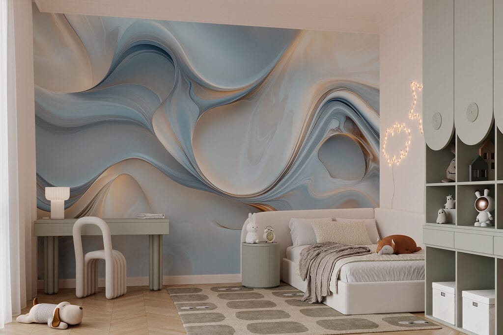 Azul con brillo dorado — interior 5