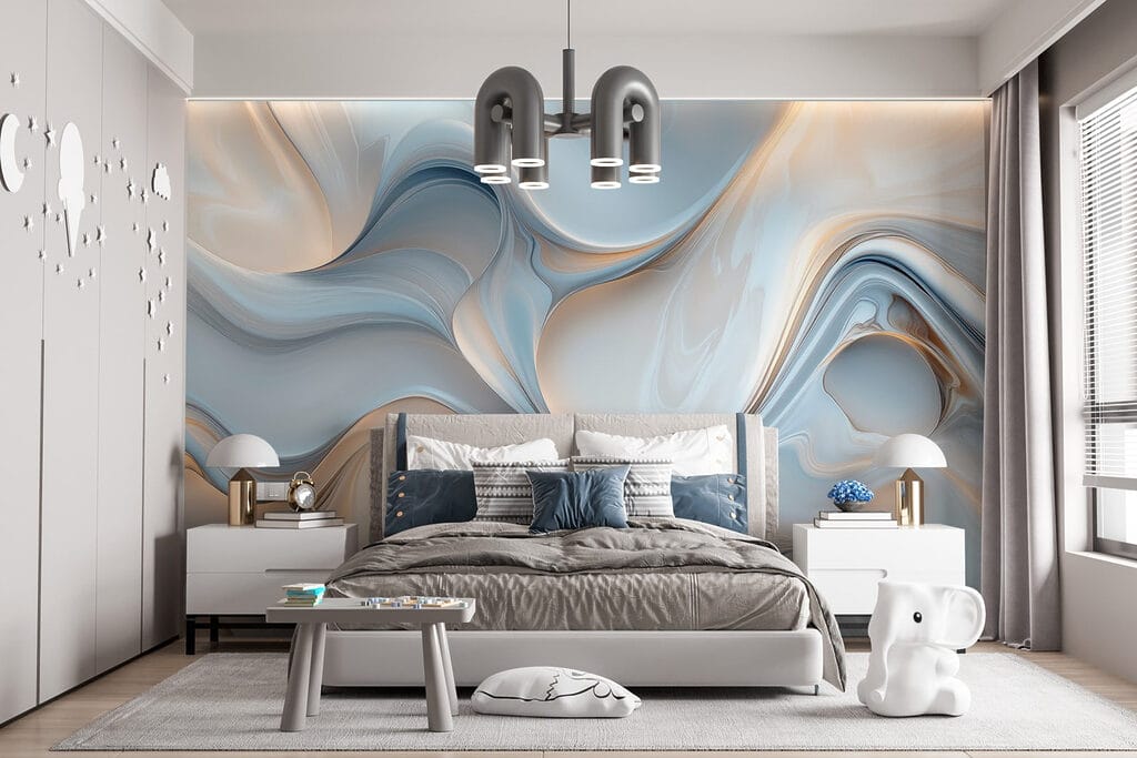 Azul con brillo dorado — interior 6