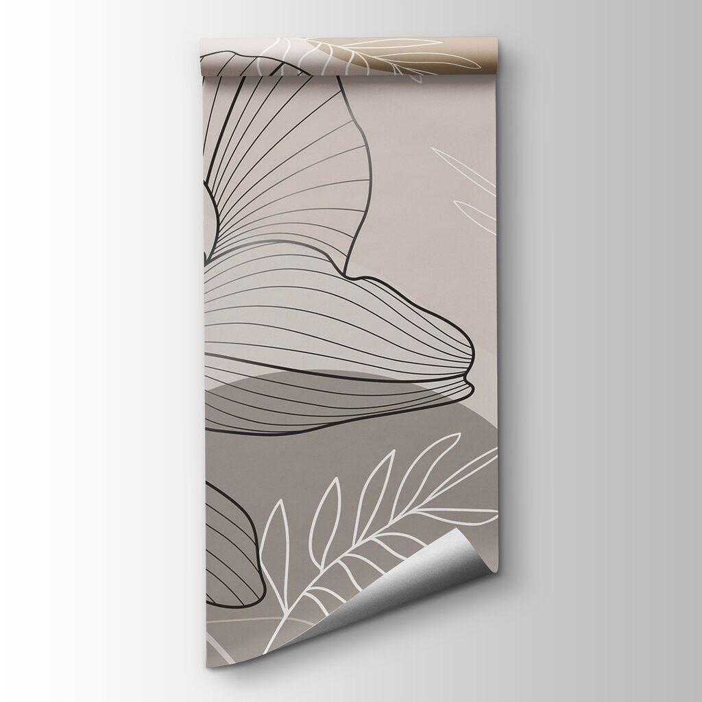 Contornos florales en topo — vista del producto