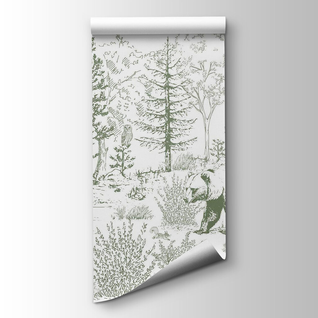 Osos en bosque dibujado — vista del producto