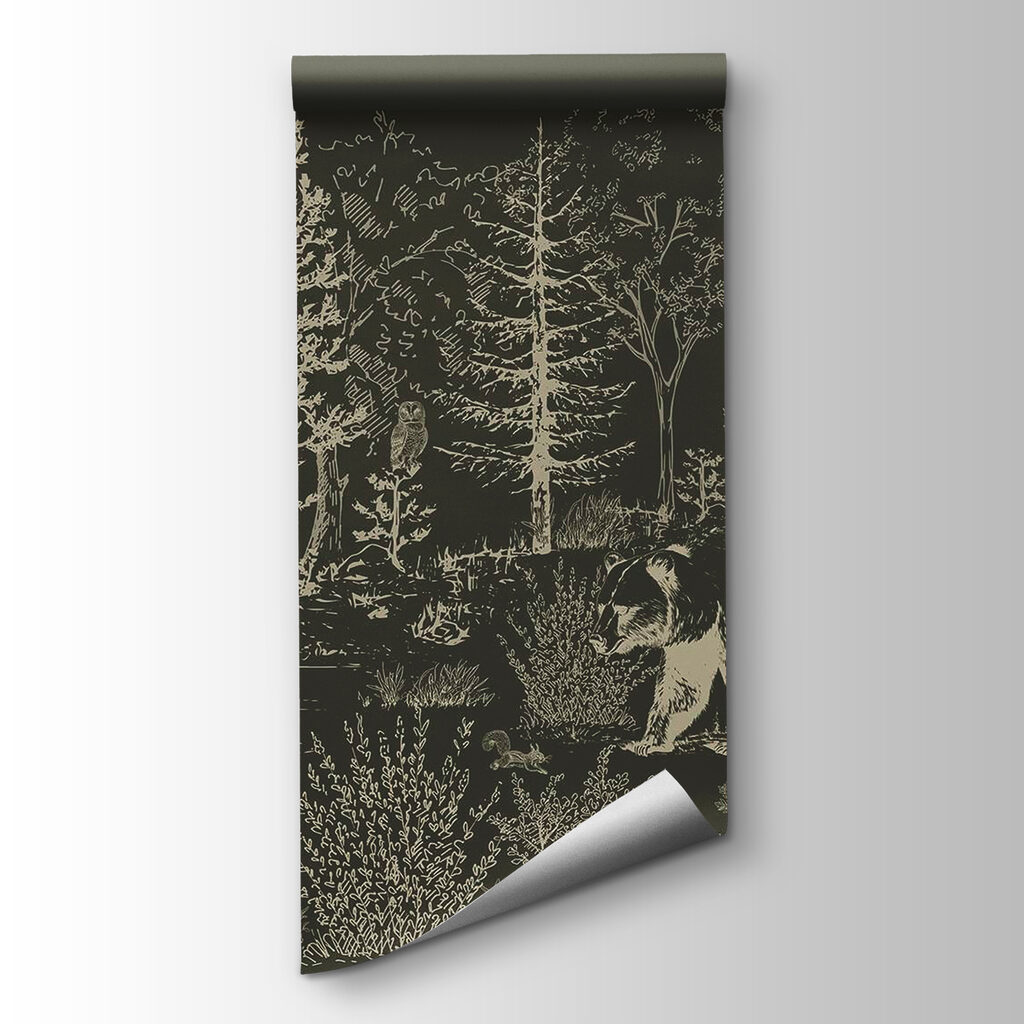 Osos en bosque dibujado — vista del producto
