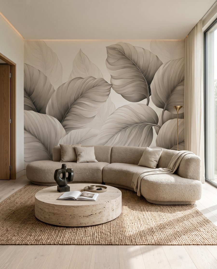 Hojas redondas con nervios — interior 3