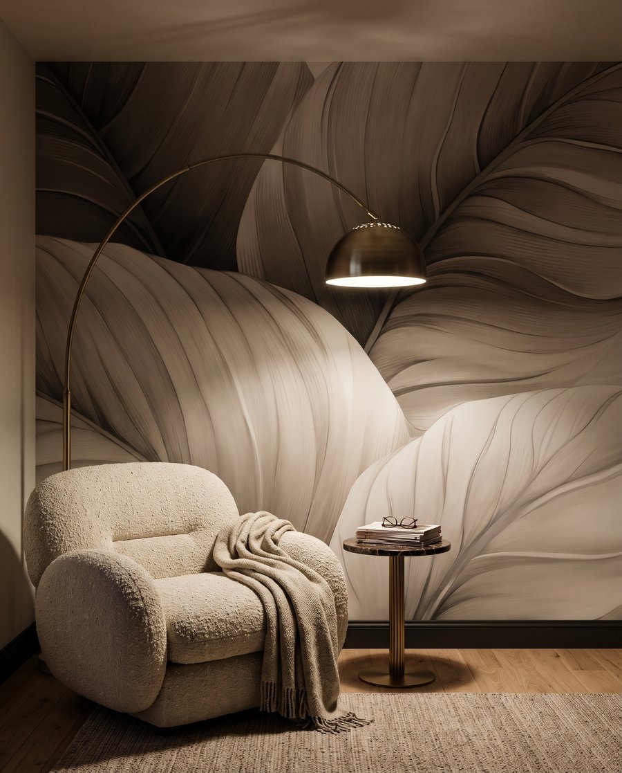 Hojas redondas con nervios — interior 5