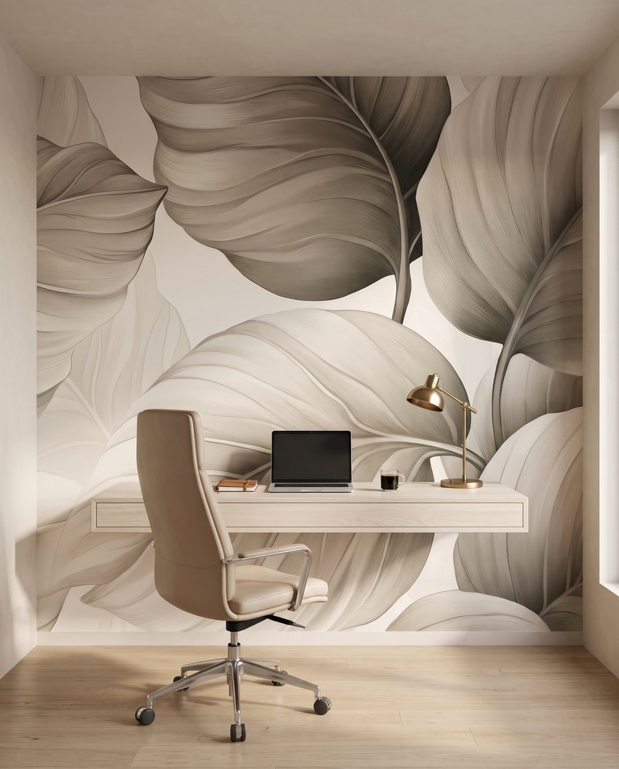 Hojas redondas con nervios — interior 8