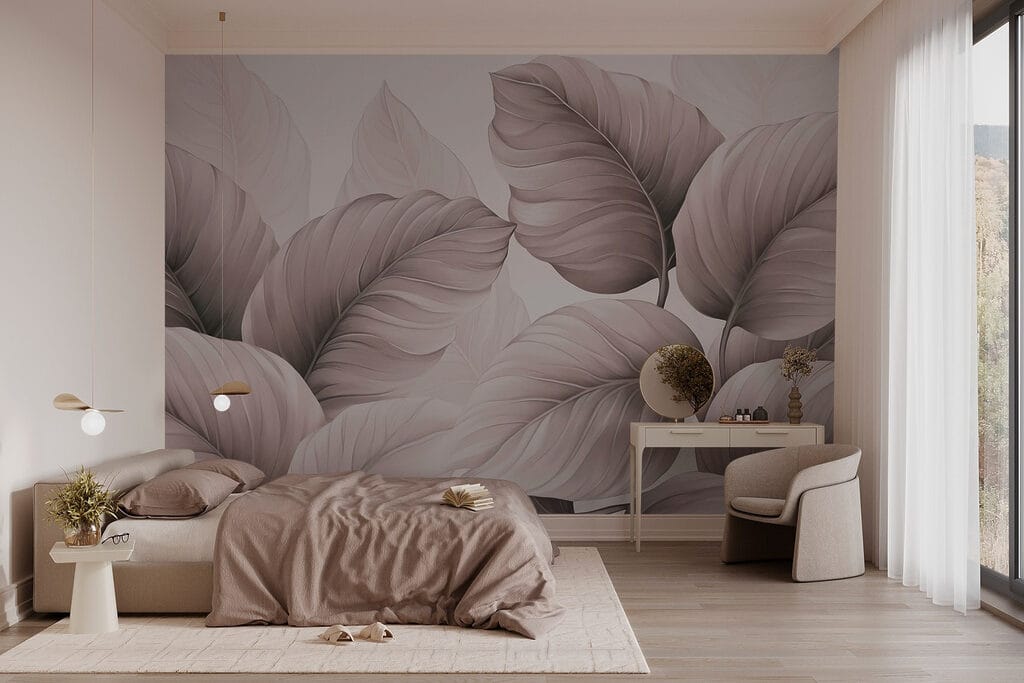 Hojas redondas con nervios — interior 1