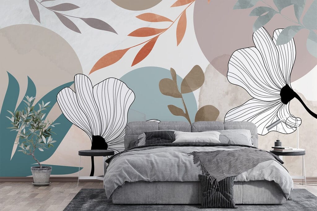 Flores blancas entre colores — interior 1