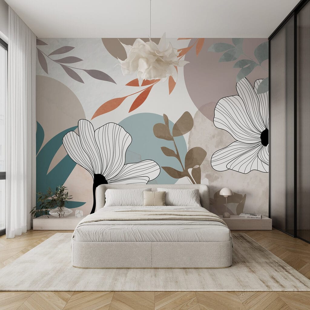 Flores blancas entre colores — interior 2