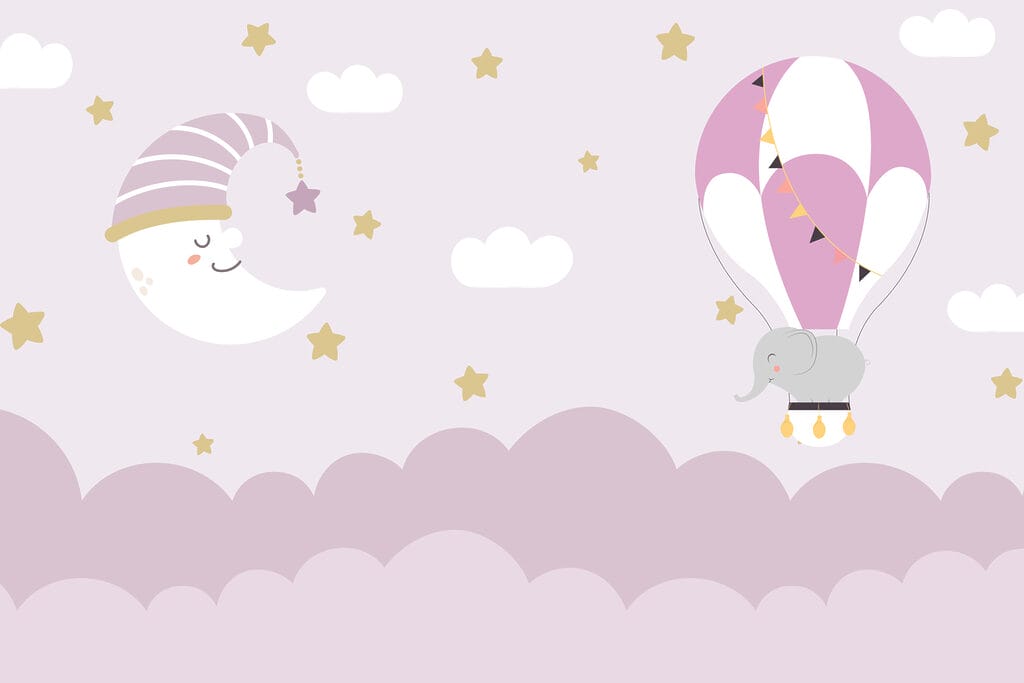 Elefantito en globo — diseño completo