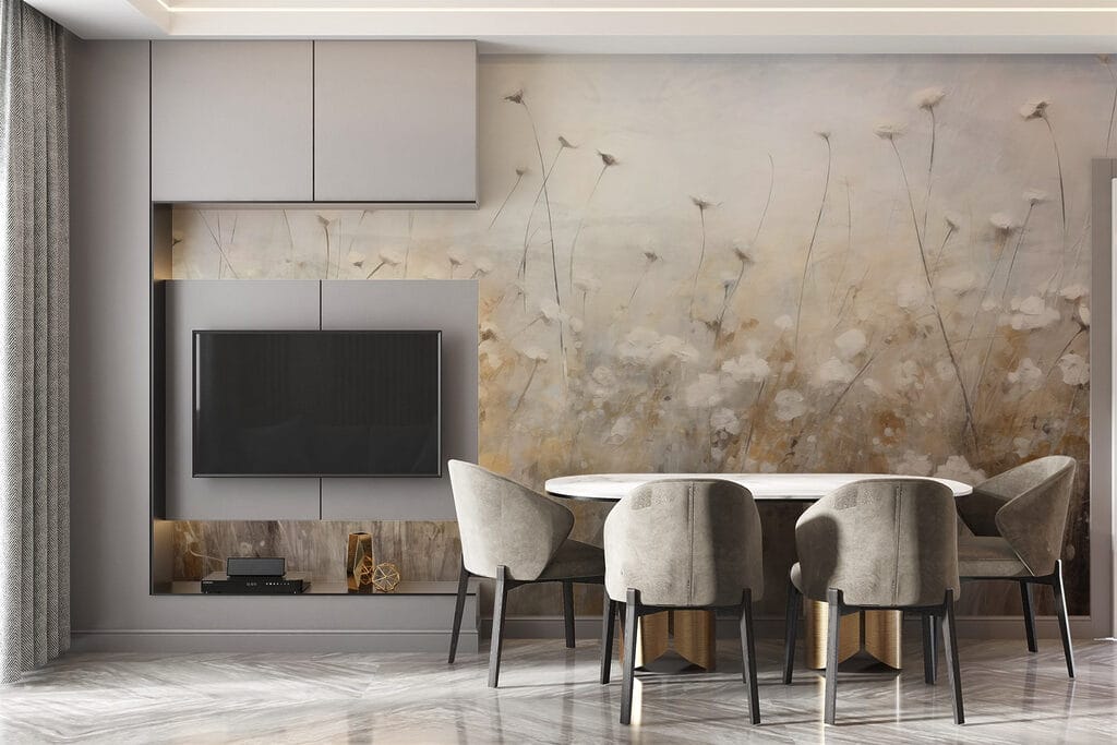 Líneas de hierba fina — interior 4