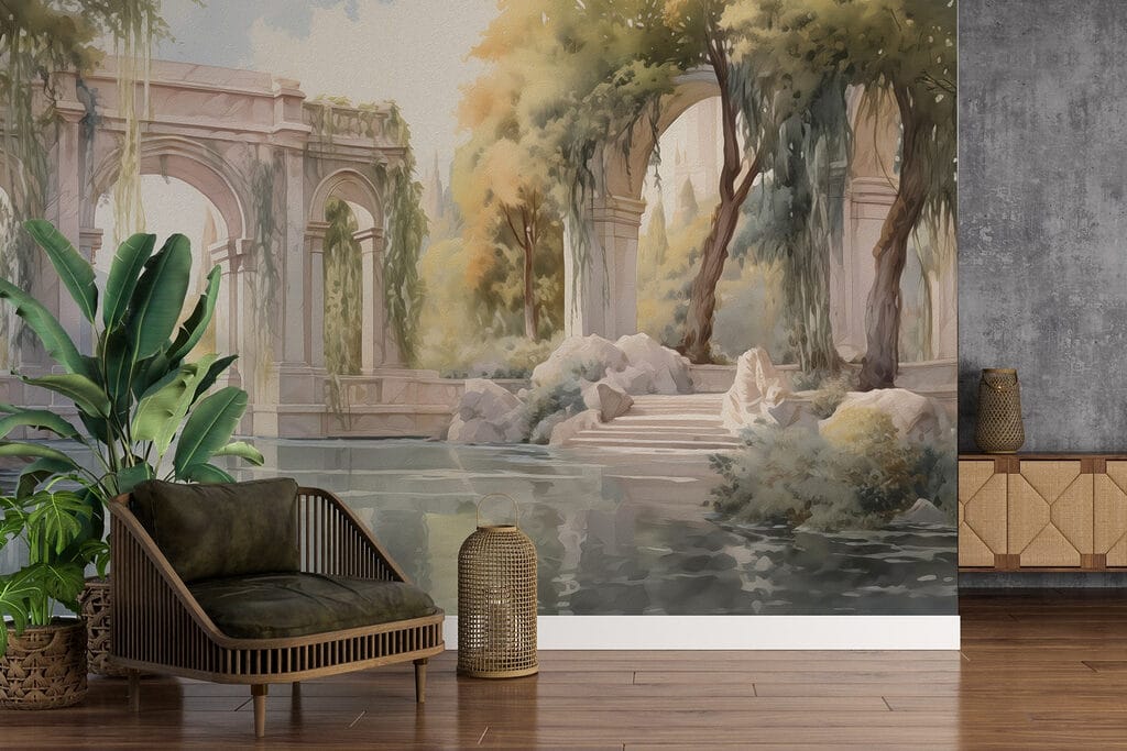 Arcos entre árboles — interior 3