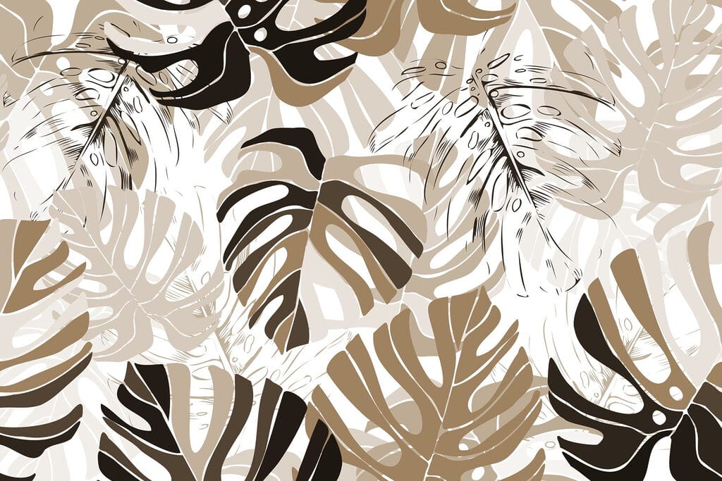 Patrón de monstera verde — diseño completo