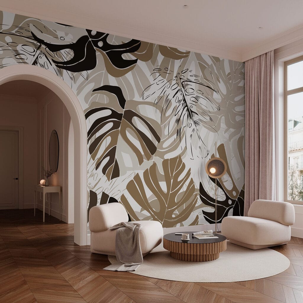 Patrón de monstera verde — interior 3
