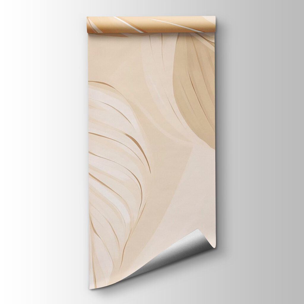 Hojas grandes en ocre — vista del producto