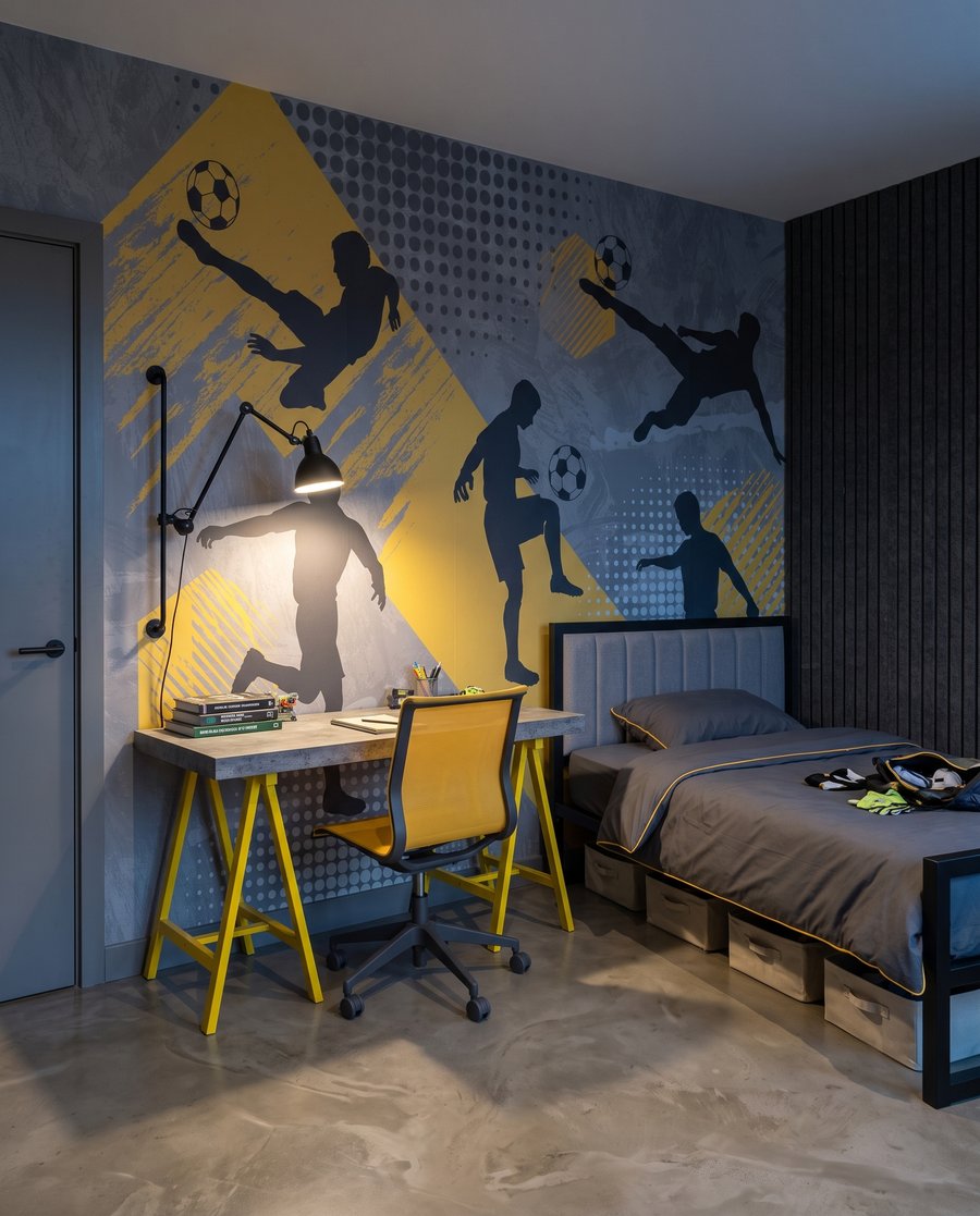 Futbolistas en movimiento — interior 4