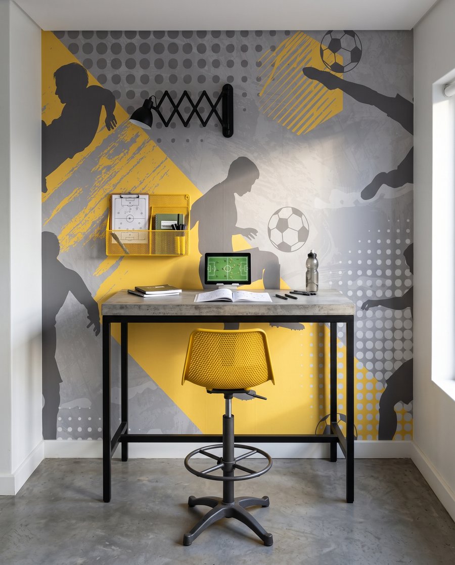Futbolistas en movimiento — interior 5