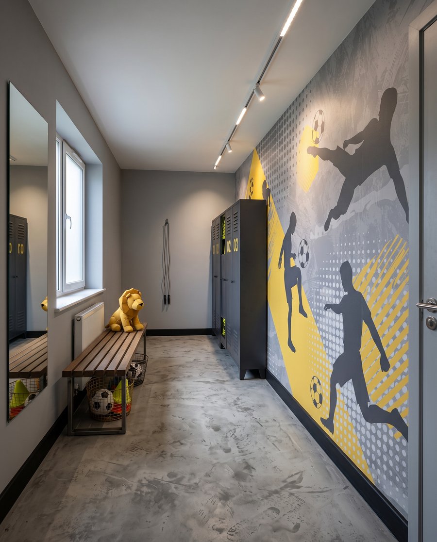Futbolistas en movimiento — interior 7