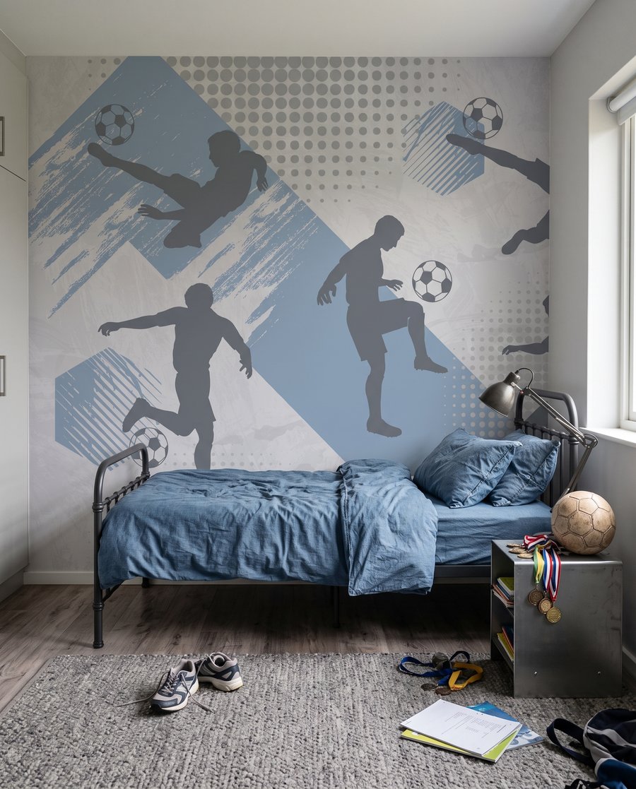 Futbolistas en movimiento — interior 2