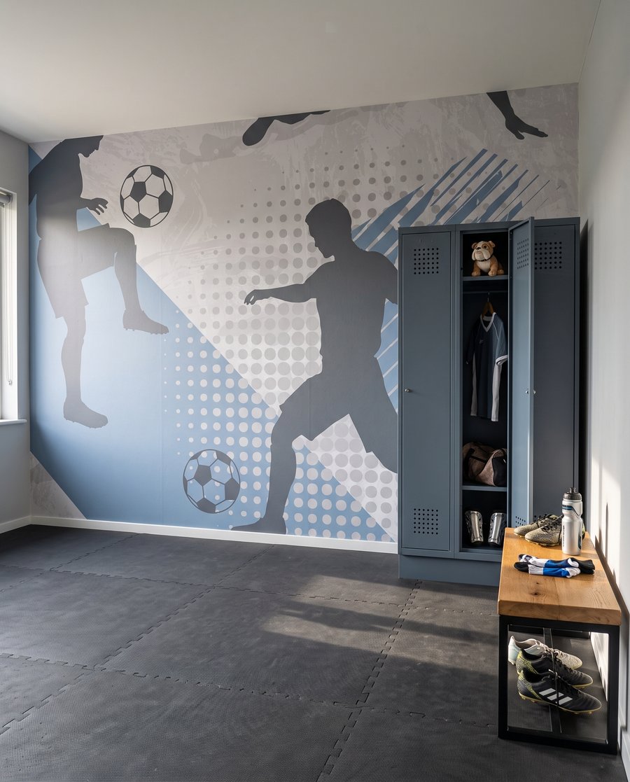 Futbolistas en movimiento — interior 5