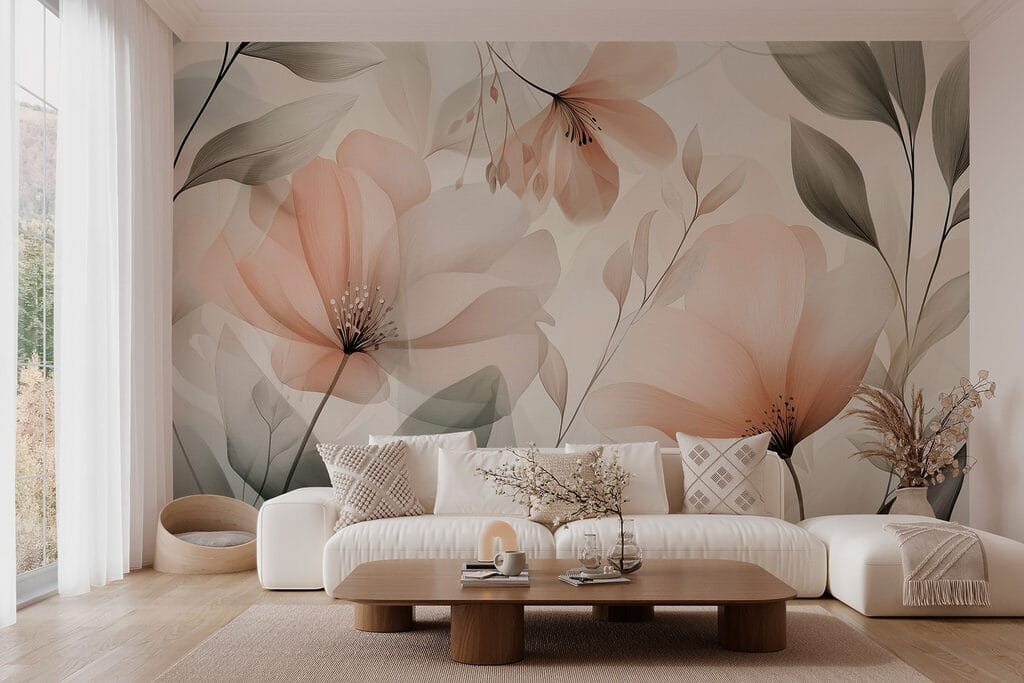 Flores color melocotón — interior 3