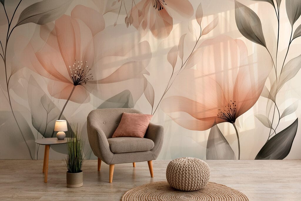 Flores color melocotón — interior 4