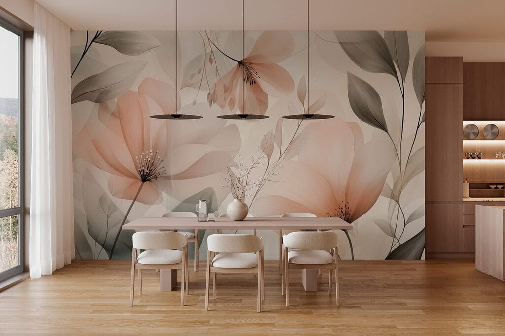 Flores color melocotón — interior 5