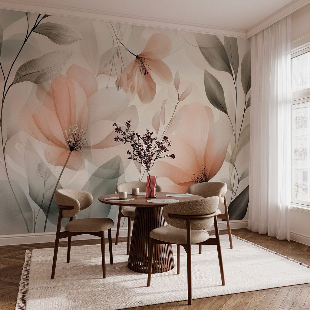 Flores color melocotón — interior 6