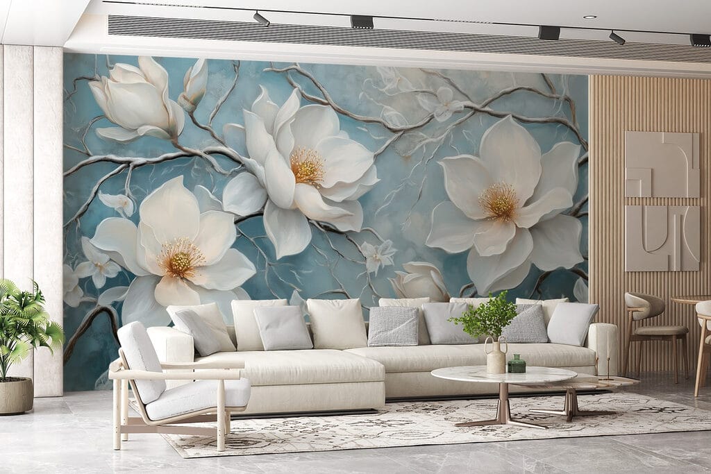 Magnolia en azul envejecido — interior 6
