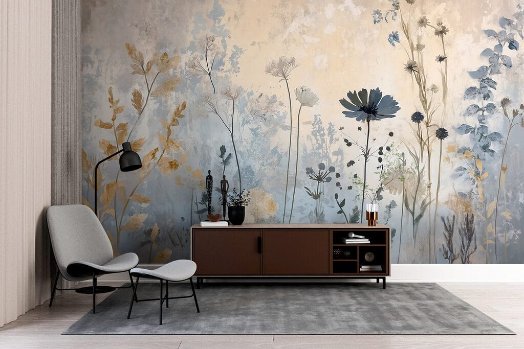 Flores finas sobre pátina — interior 5