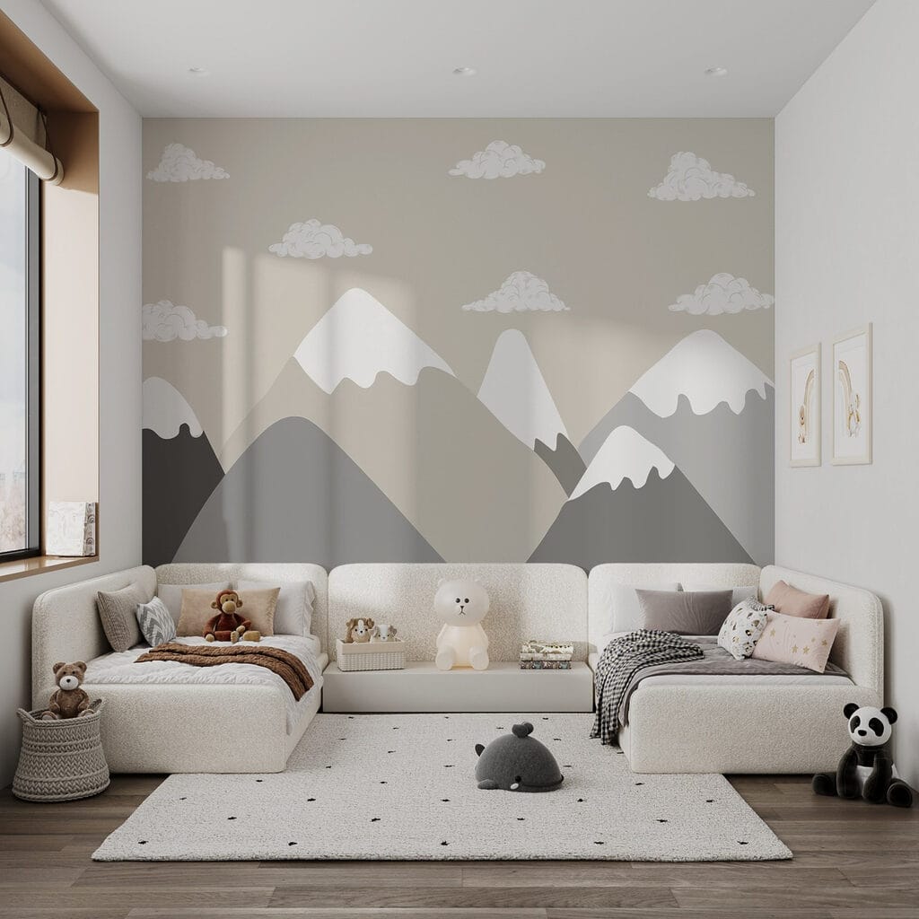 Montañas nevadas bajo nubes — interior 2
