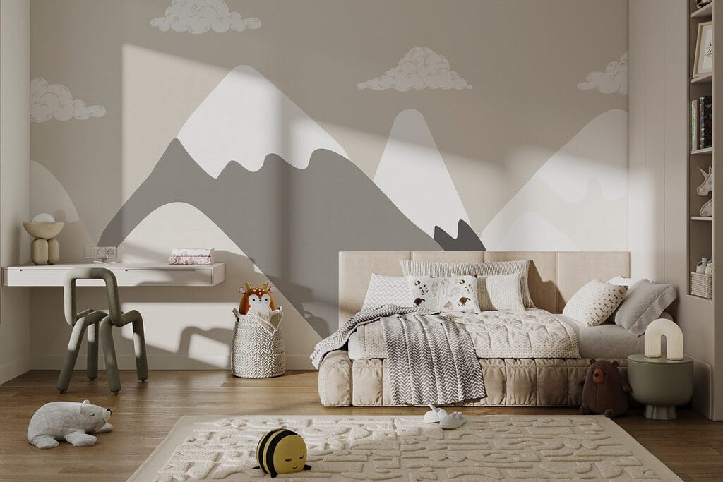 Montañas nevadas bajo nubes — interior 1